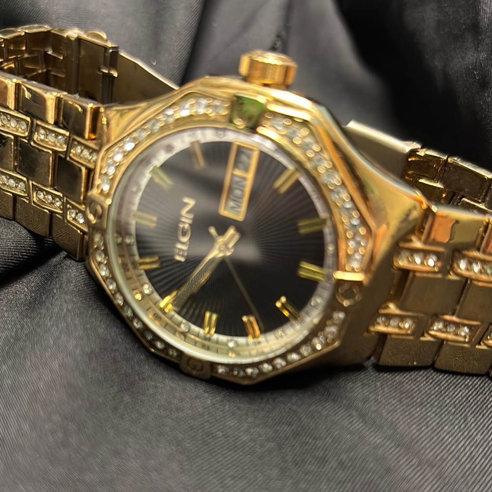 Gold and Black Watch